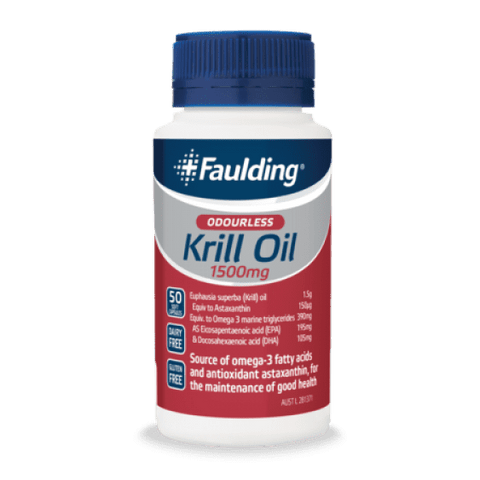Faulding Odourless Krill Oil 1500mg | 50 Capsules