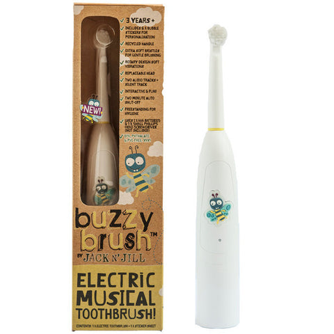 JACK N' JILL Electric Musical Toothbrush Buzzy Brush - 3 Years + 1