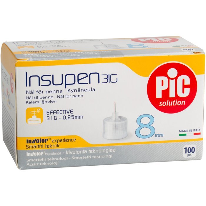 Insupen pen needles 32G 8 mm 100PK