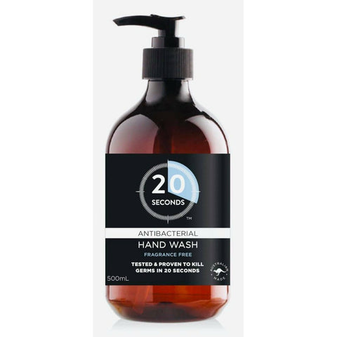 20 seconds fragrance free antibacterial hand wash 500ml