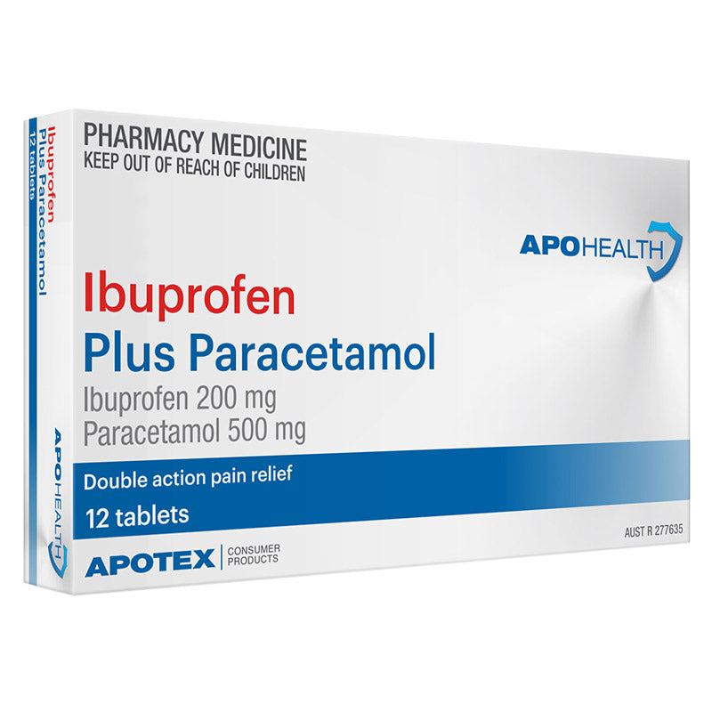 Apohealth Ibuprofen Plus Paracetamol 12 Tablets