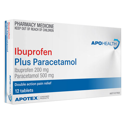 ApoHealth Ibuprofen Plus Paracetamol 12 Tablets