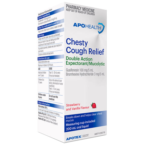 ApoHealth Chesty Cough Relief Cough Liquid 200ml