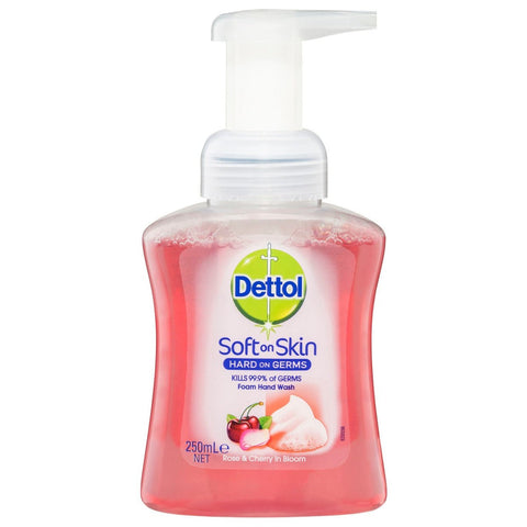 Dettol Touch of Foam Hand Wash Rose & Cherry in Bloom - 250mL