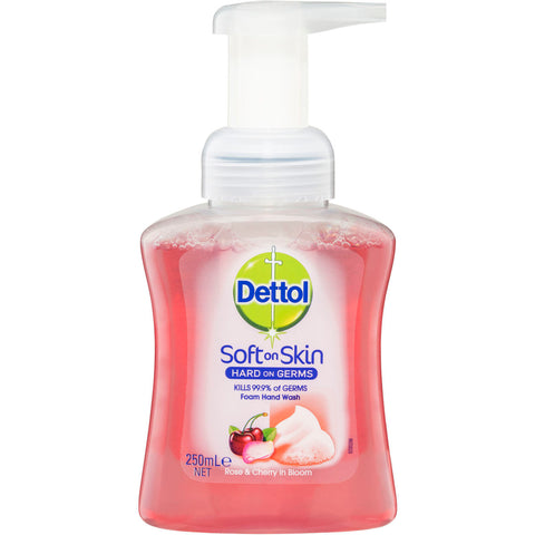 Dettol Touch of Foam Hand Wash Rose & Cherry in Bloom - 250mL