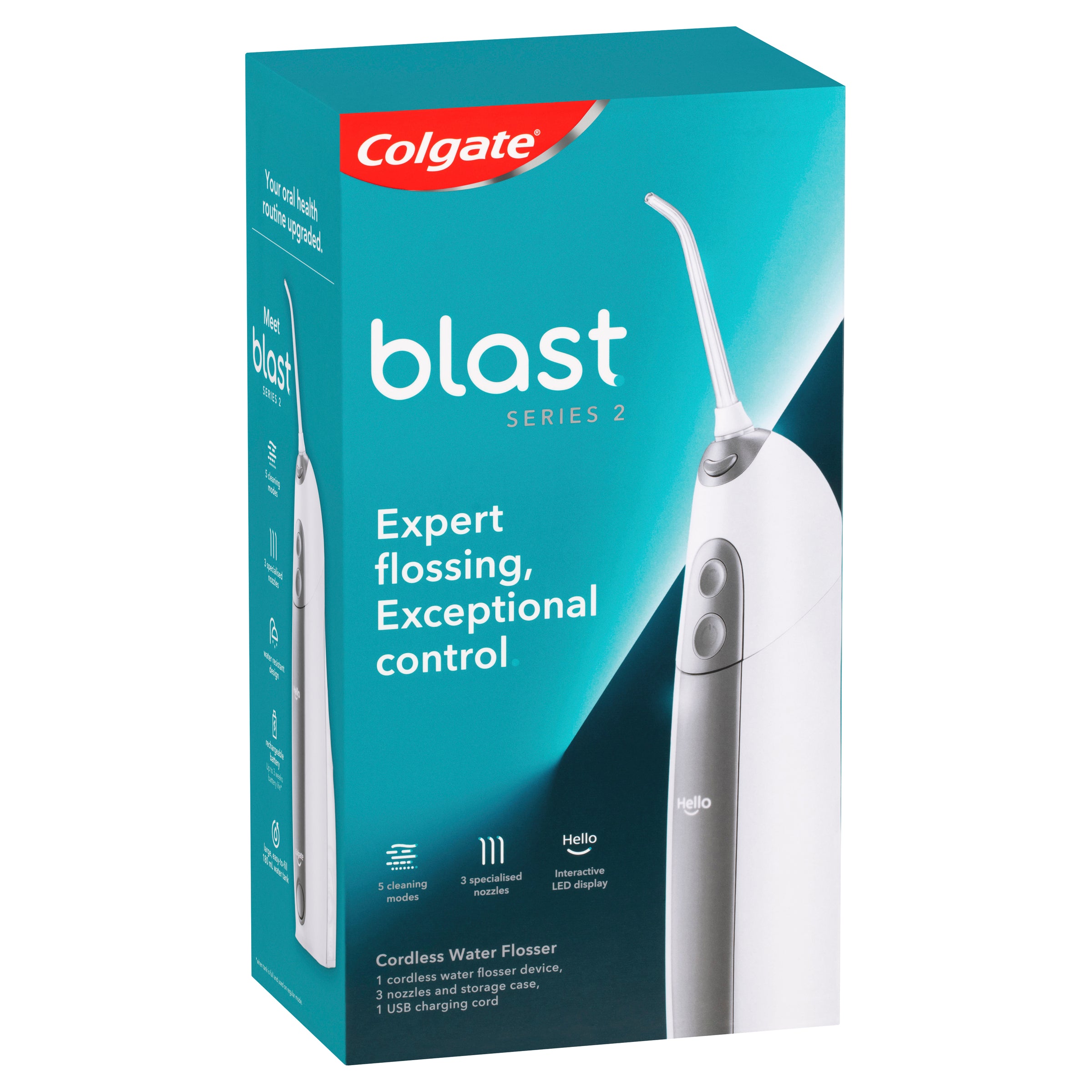 Buy Colgate Blast Water Flosser Series 2, Expert Flossing, Cordless ...
