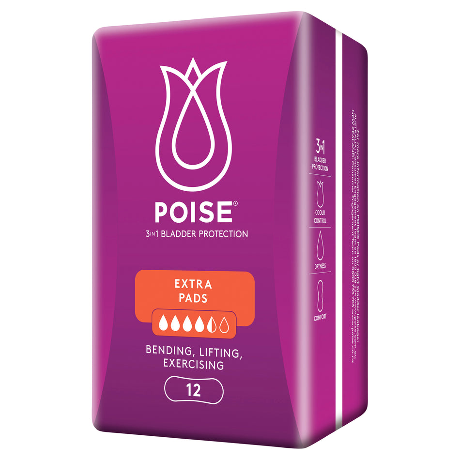 Poise Pads For Bladder Leaks Extra 12 PK