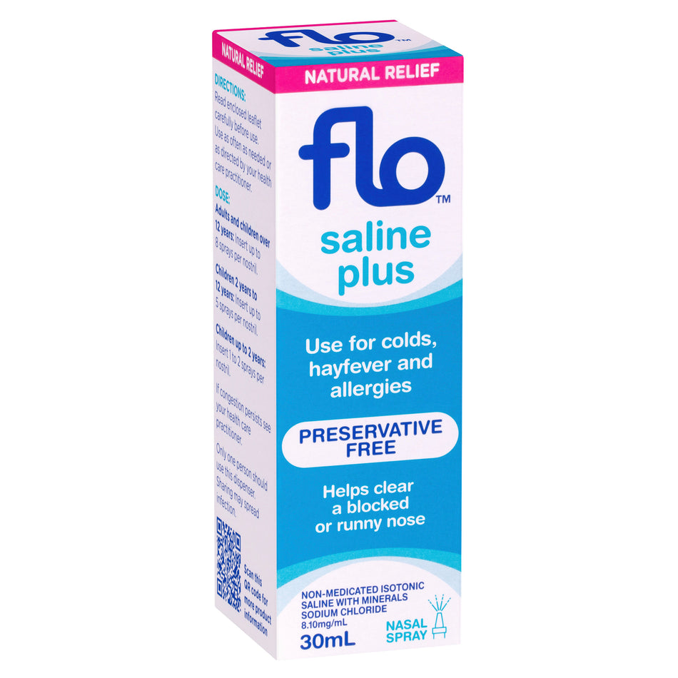 FLO Saline + Plus Nasal Spray 30ml