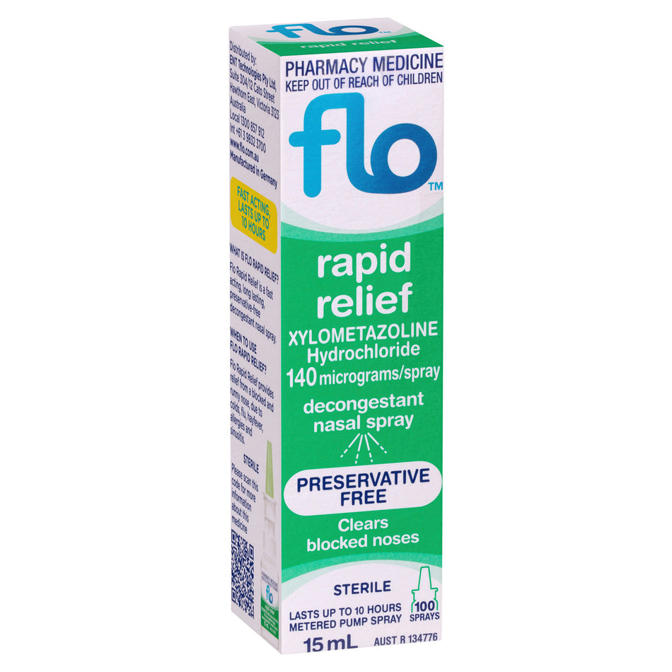 FLO Rapid Relief Nasal Decongestant 15mL
