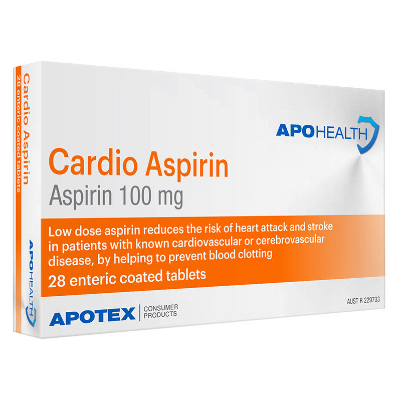 Apohealth Cardio Aspirin 100mg 28 Tablets
