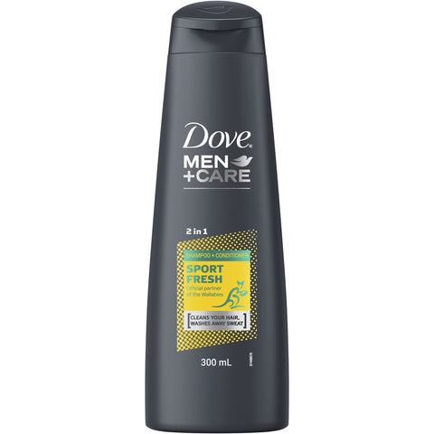 Dove for Men 2 in 1 Shampoo & Conditioner Wallabies Sport Fresh 300ml