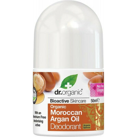 DR ORGANIC Roll-on Deodorant Organic Moroccan Argan Oil 50ml