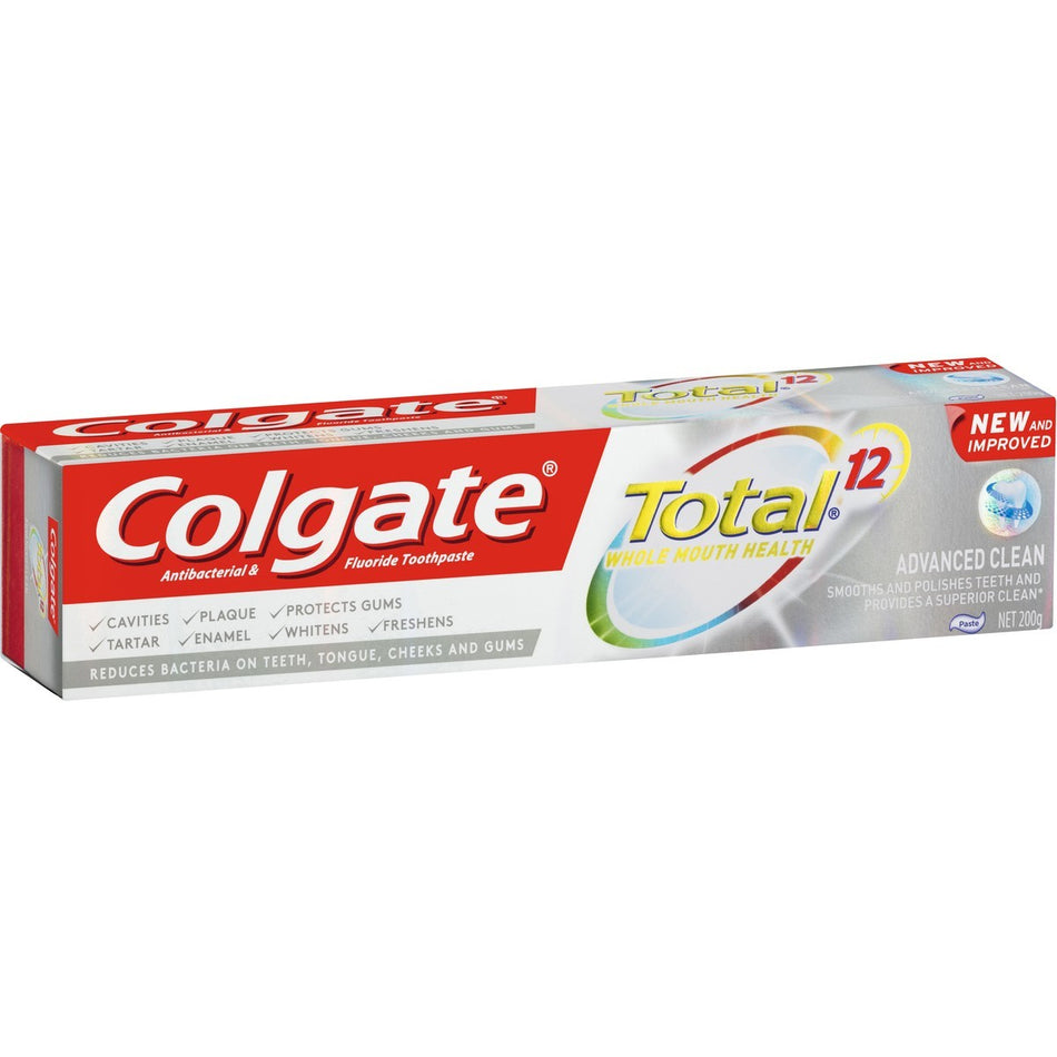 Colgate Total Advanced Clean Antibacterial Fluoride Toothpaste 200g