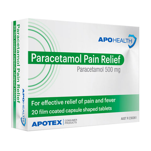 ApoHealth Paracetamol Pain Relief 20 Tablets