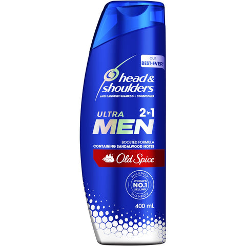 Head & Shoulders Ultra Men 2in1 Old Spice Anti Dandruff Shampoo + Conditioner 400ml
