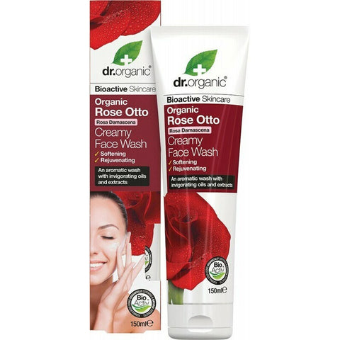 DR ORGANIC Creamy Face Wash Organic Rose Otto 150ml