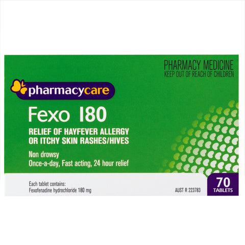 Pharmacy Care Fexo 180 mg 70 Tablets (Generic for Telfast)