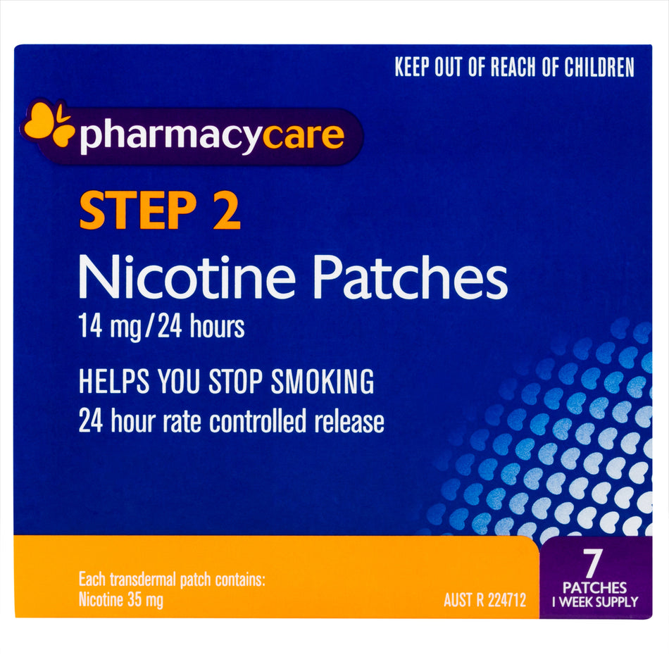 Pharmacy Care Nicotine Patches 14 mg  7 patches