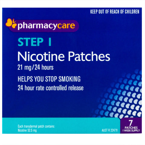 Pharmacy Care Nicotine Patches 21 mg  7 patches