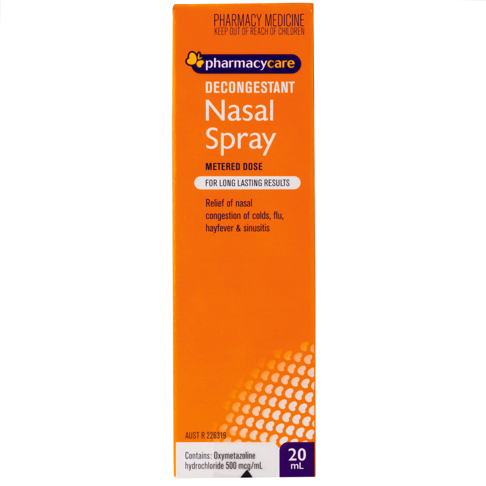 Pharmacy Care Decongestant Nasal Spray 20ml (Generic for Sudafed)