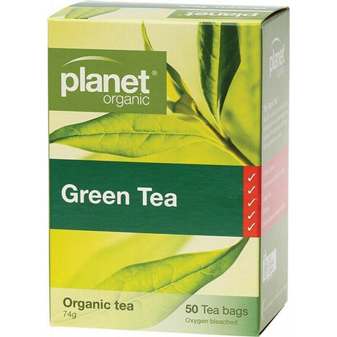 PLANET ORGANIC Herbal Tea Bags Green Tea 50