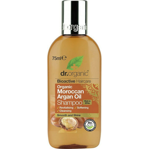 DR ORGANIC Shampoo (Mini) Organic Moroccan Argan Oil 75ml