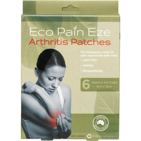 BYRON NATURALS Eco Pain Arthritis Arnica Patches 6