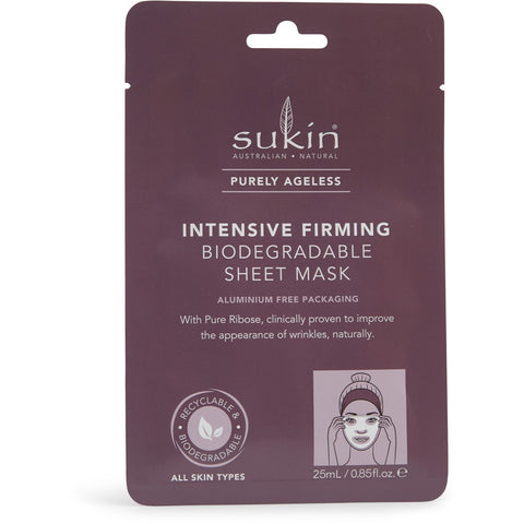 Sukin Purely Ageless Intensive Firming Biodegradable Sheet Mask 25mL