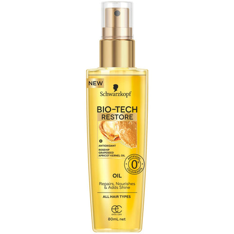 Schwarzkopf Bio-Tech Restore Oil Rosehip, Grapeseed And Apricot Kernel Oil 80mL