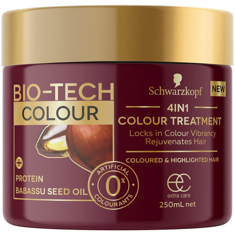 Schwarzkopf Bio-Tech Colour 4-in-1 Treatment With Protein And Babassu Seed Oil 250mL