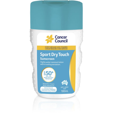 Cancer Council Sunscreen Sport Dry Touch SPF50+ 100mL
