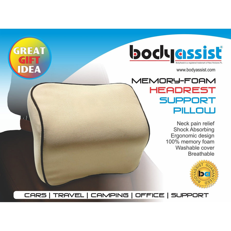 Body Assist Memory-foam Headrest Support Pillow