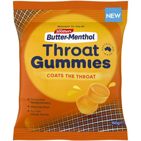 Allens Soothers Butter Menthol Gummies 150g