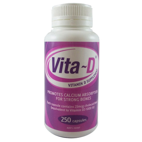 Vita-D (Vitamin D3 1000IU) Cap  250