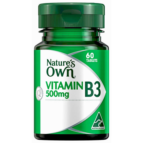 Nature's Own Vitamin B3 500mg 60 Tablets