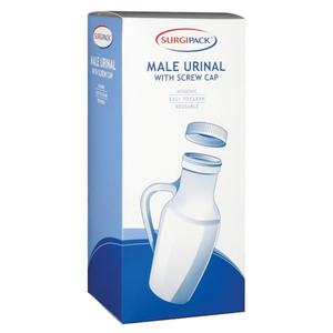 Male Urinal with Lid Surgipack 6362 1 Litre