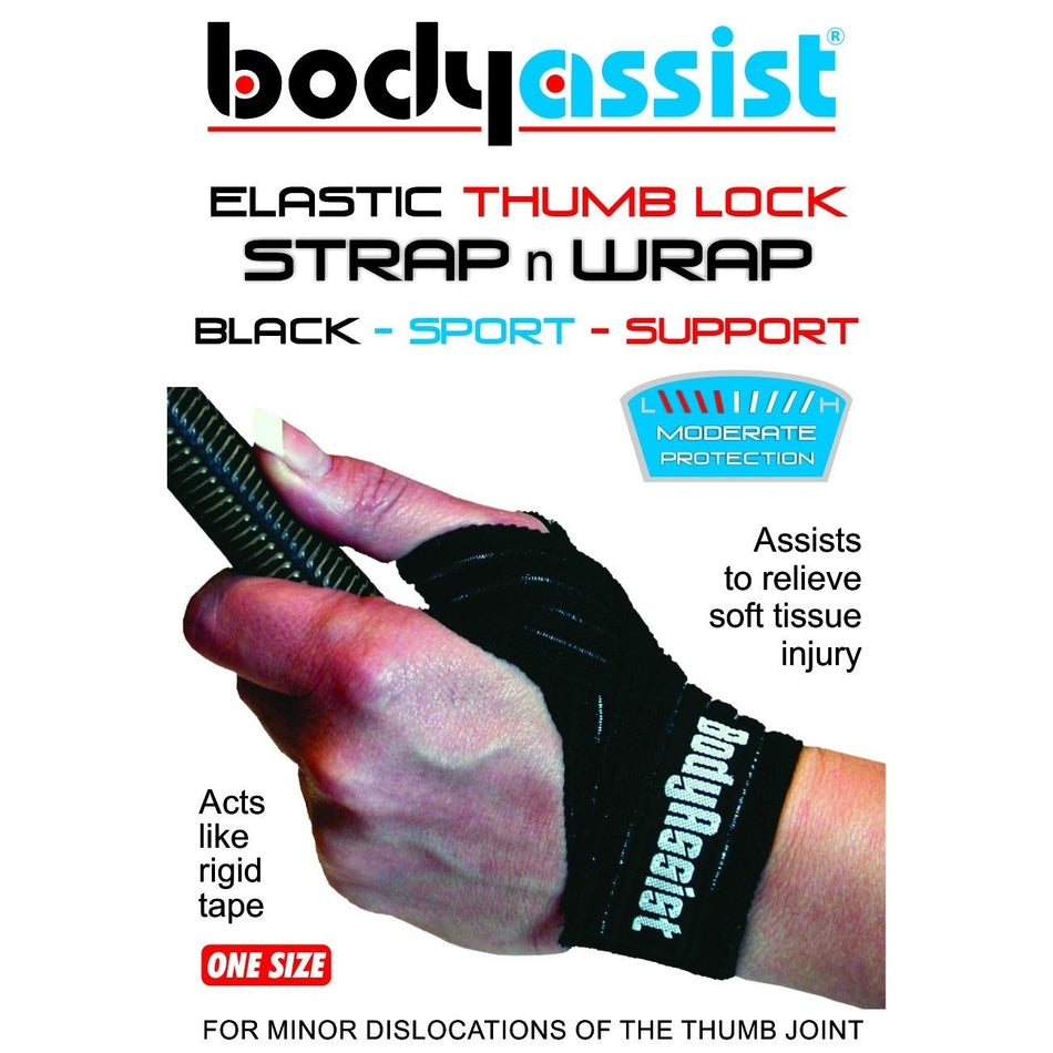 Body Assist Elastic Thumb Lock Strap Wrap
