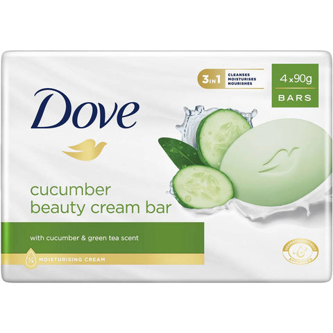 Dove Cucumber Beauty Cream Bar 90G 4 Pack