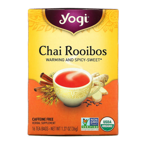YOGI TEA Herbal Tea Bags Chai Rooibos 16