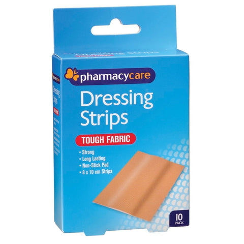 Pharmacy Care Fabric Dressing 8x10cm 10 Pack