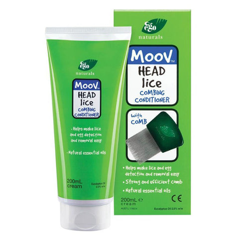 Ego Moov Head Lice Combing Conditioner 200ml - Lice/Nits