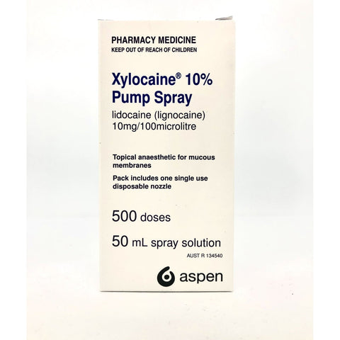 XYLOCAINE 10%; PUMP SPRAY 50ml