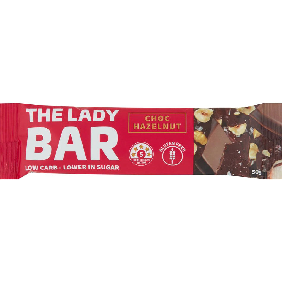 THE LADY BAR CHOC HAZELNUT 50G 10PK
