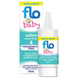 FLO Baby Saline + Nasal Drops 15ml
