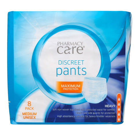 Pharmacy Care Discreet Pants Medium 8 Pack X 4