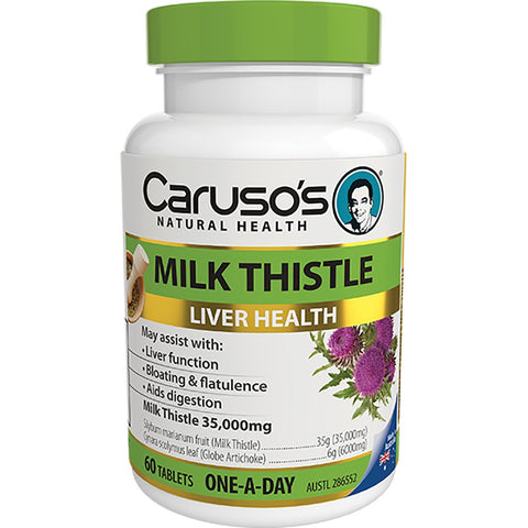 Caruso's Natural Health One a Day Milk Thistle 60 Tablets