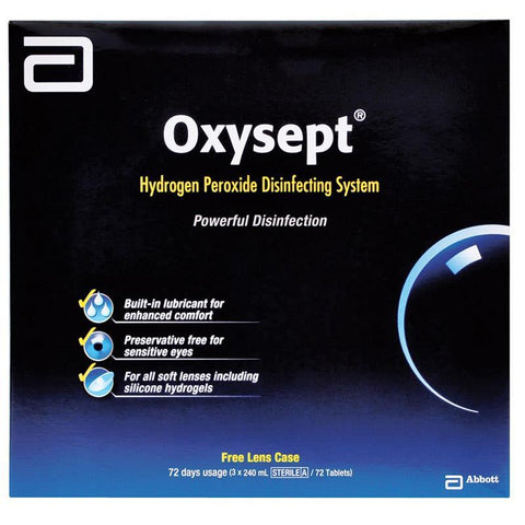 Oxysept 240ml X 3 Plus 72 Tab (Formerly Known As Omnicare)