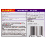 Sudafed PE Sinus + Allergy & Pain Relief 48 Tabs