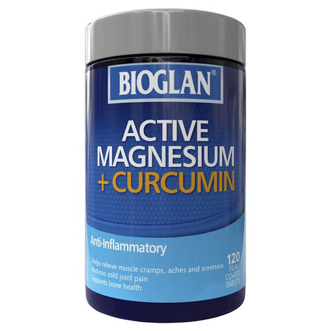 Bioglan Magnesium + Curcumin 120 Tablets