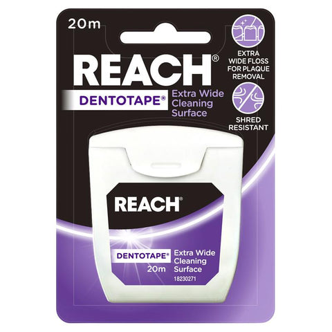 Reach Dentotape Waxed Dental Floss 20m